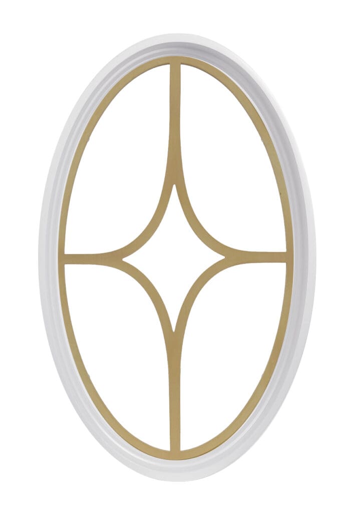 Rambler Poly Clad Profile Oval Window with Diamond Grille