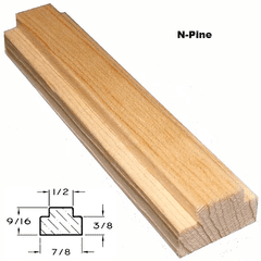 N-Pine 7/8" x 9/16" Grille Bar