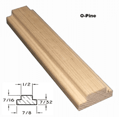 O-Pine 7/8" x 7/16" Grille Bar