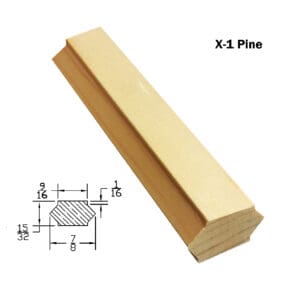 X1-Pine 7/8" x 15/32" Grille Bar